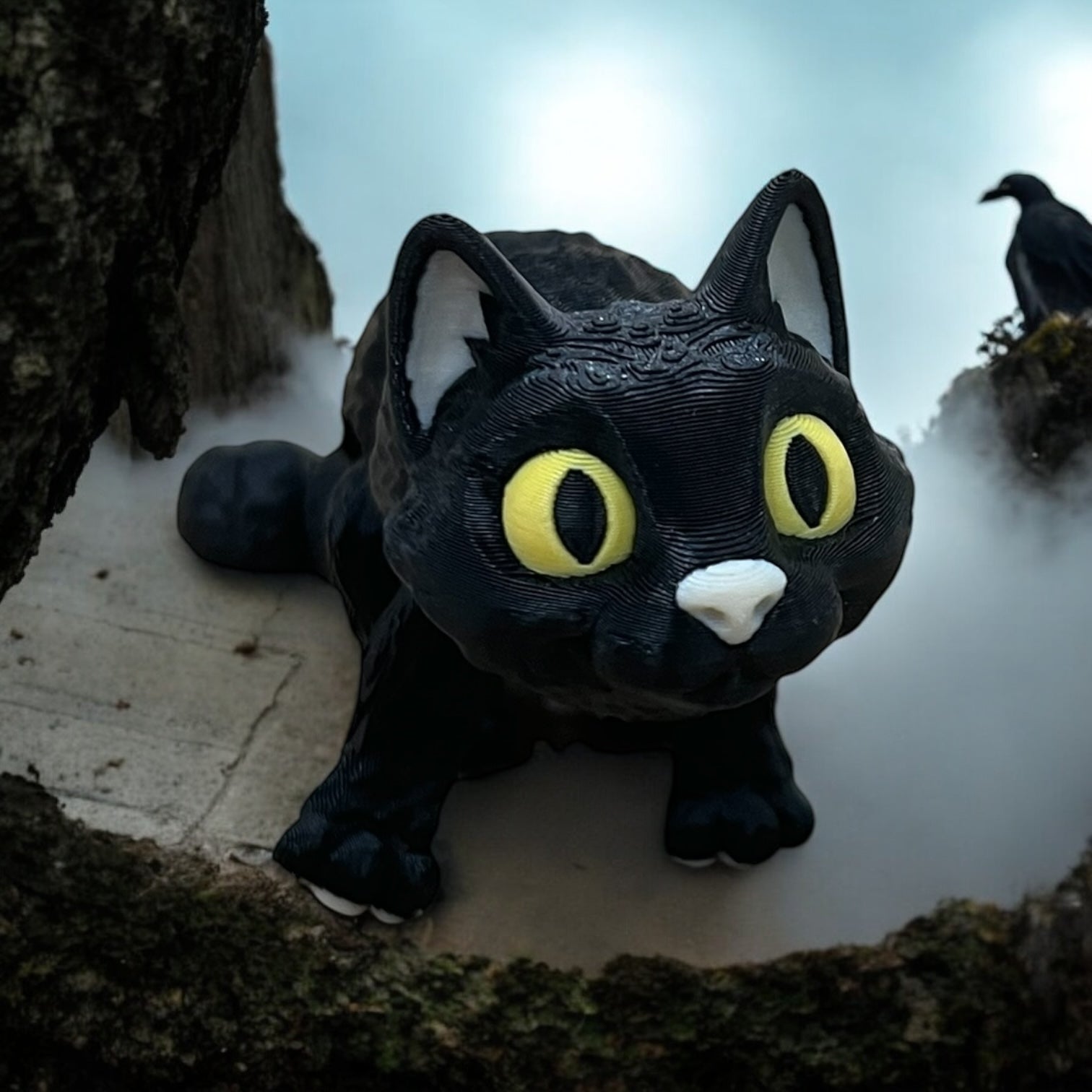 Luna, Misty & Shadow the Curious Kitten