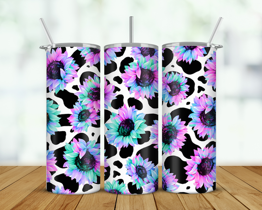 Colourful Sunflowers Double Walled Tumbler