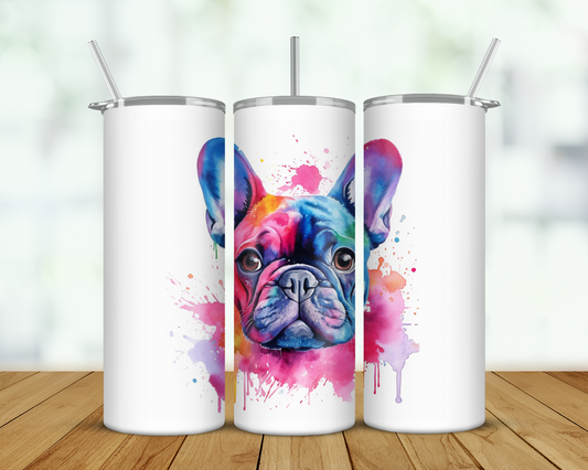 Frenchie Bright Double Walled Tumbler