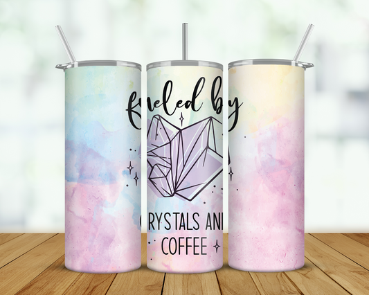 Fueled By Coffee and Crystals Double Walled Tumbler