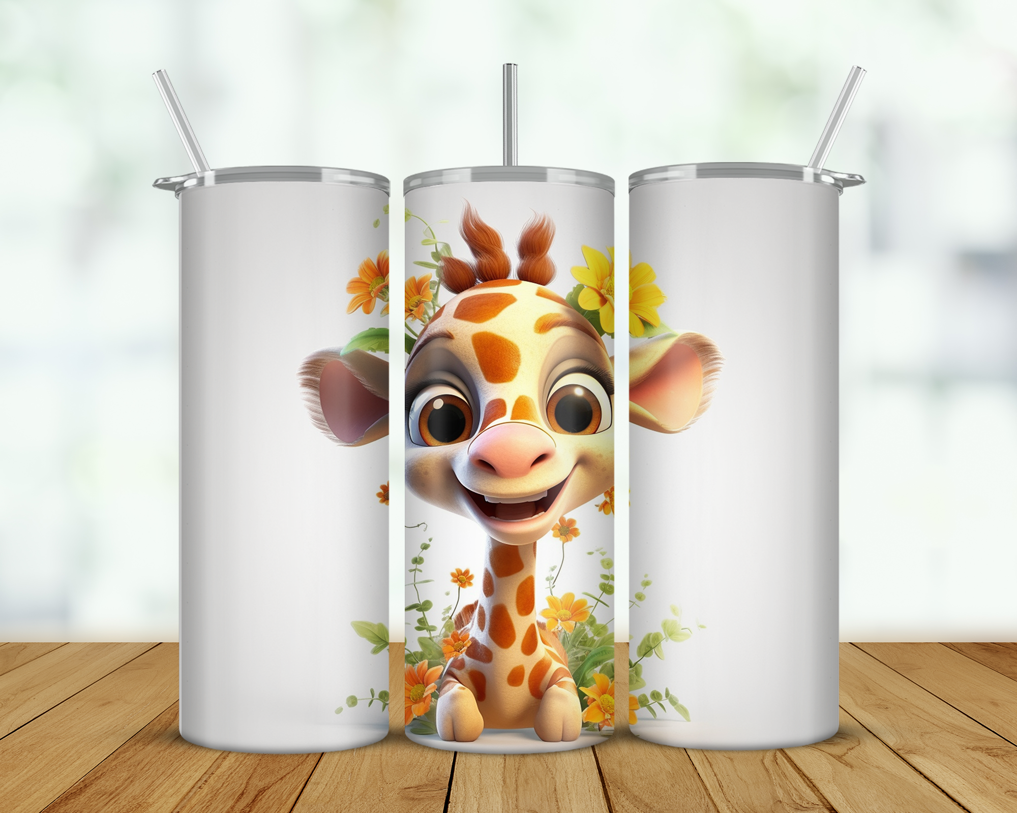 Giraffe Double Walled Tumbler