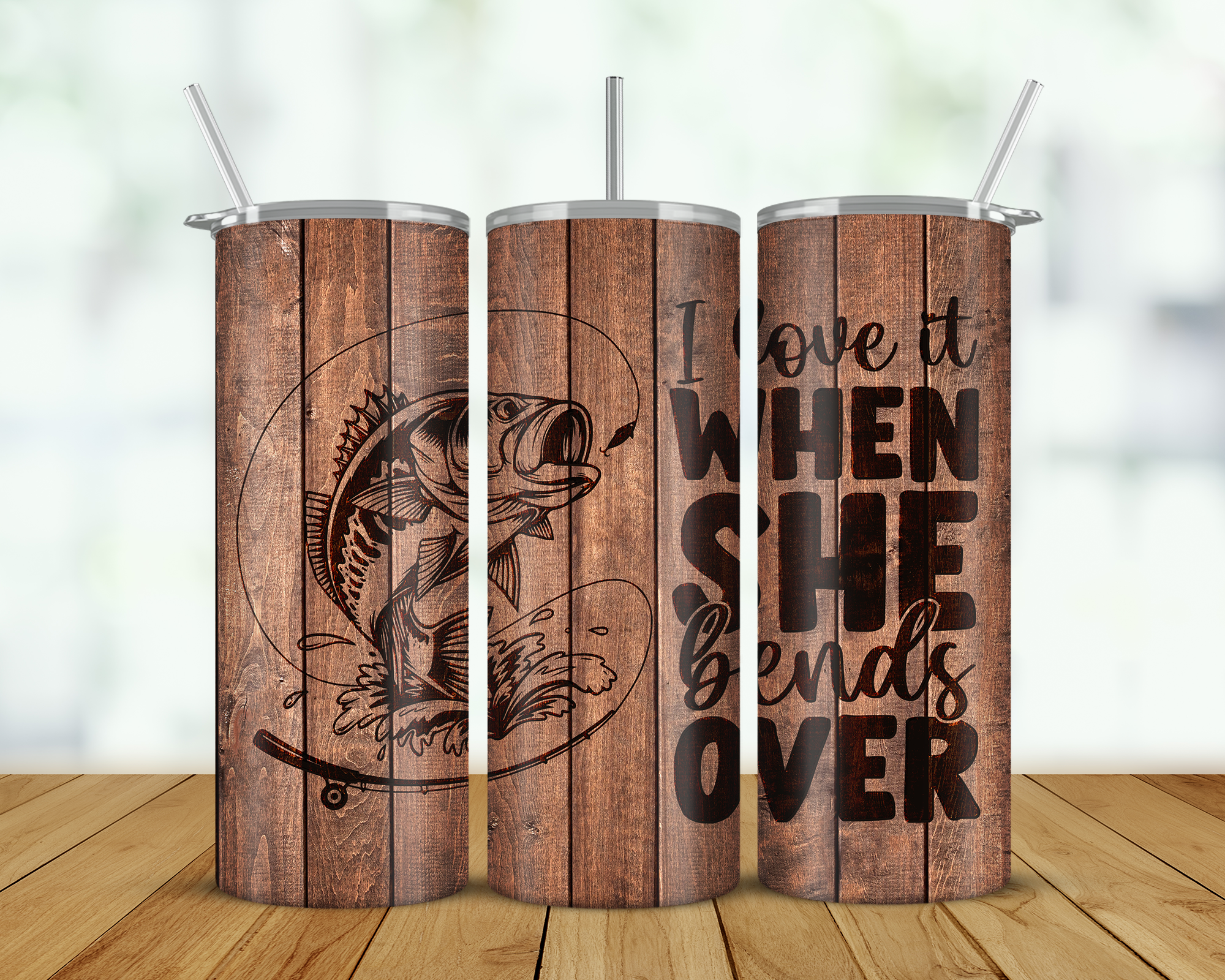 I Love It When She Bends Over Double Walled Tumbler