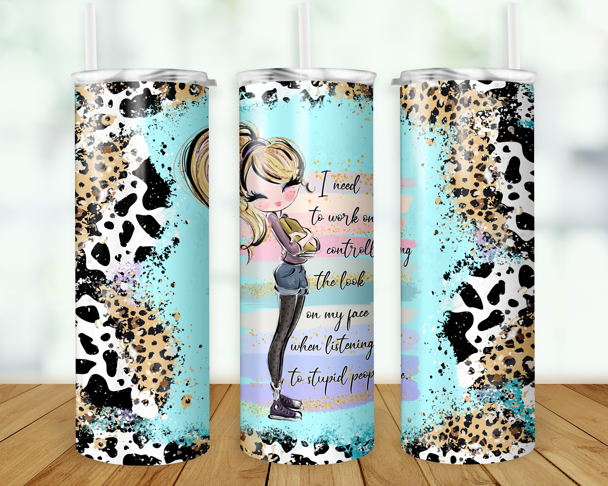 Look On My Face Double Walled Tumbler
