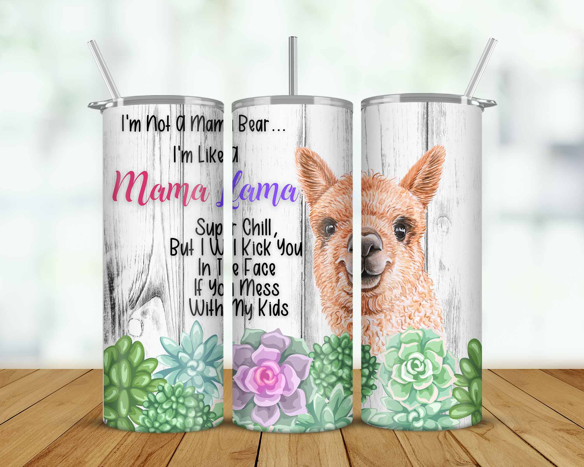 Mama Lama Double Walled Tumbler