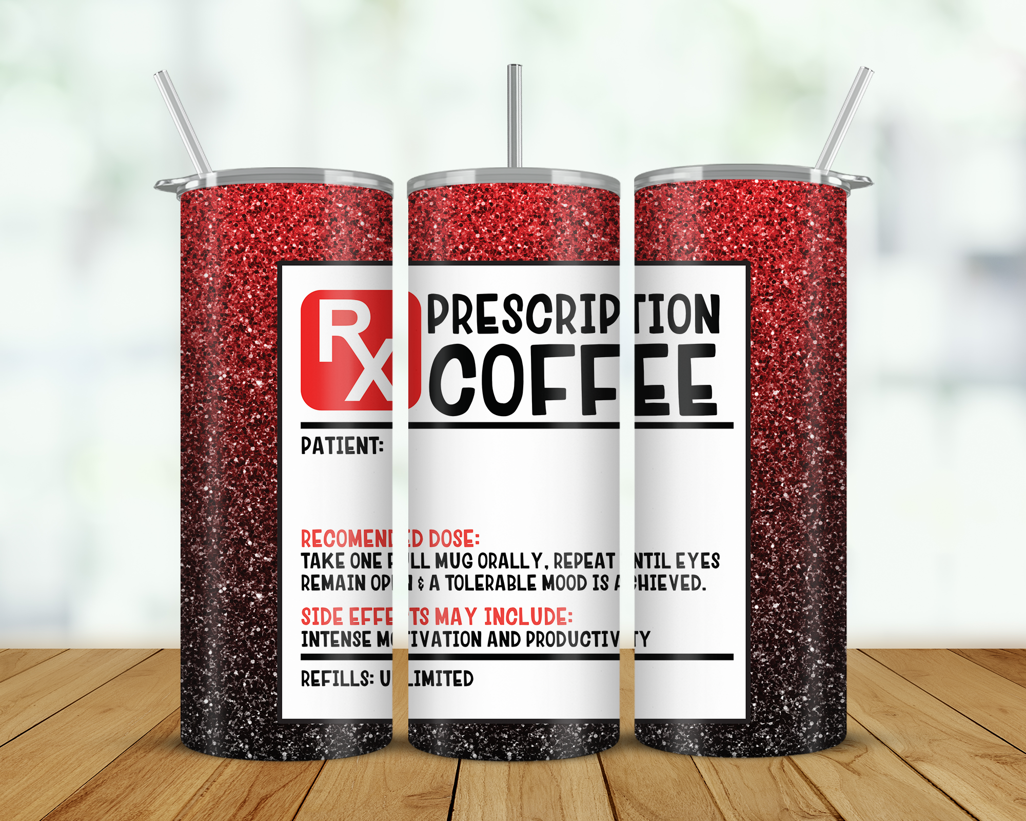 Prescription Coffee Double Walled Tumbler