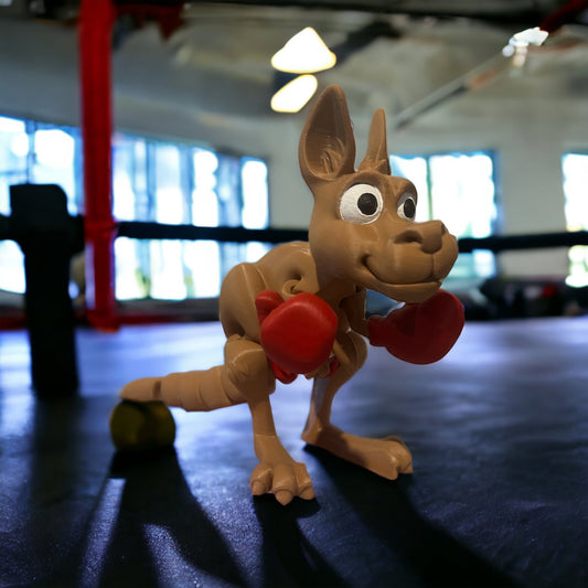 Boxing Kangaroo and Joey