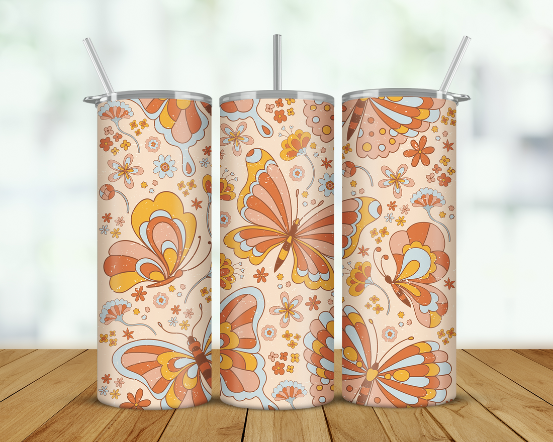 Butterflies Double Walled Tumbler