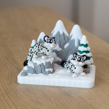 Snow Leopard Mountain Adventure Playset