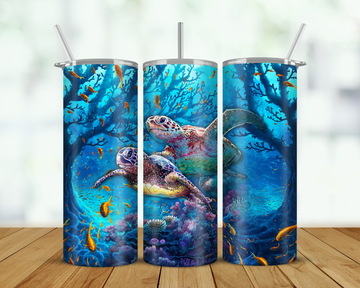 Sea Turtle Ocean Double Walled Tumbler