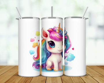 Cute Unicorn Double Walled Tumbler